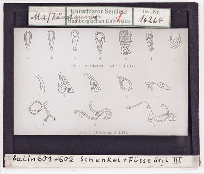 Vorschaubild Germanische Tierornamentik: Schenkel und Füße Stil III Diasammlung